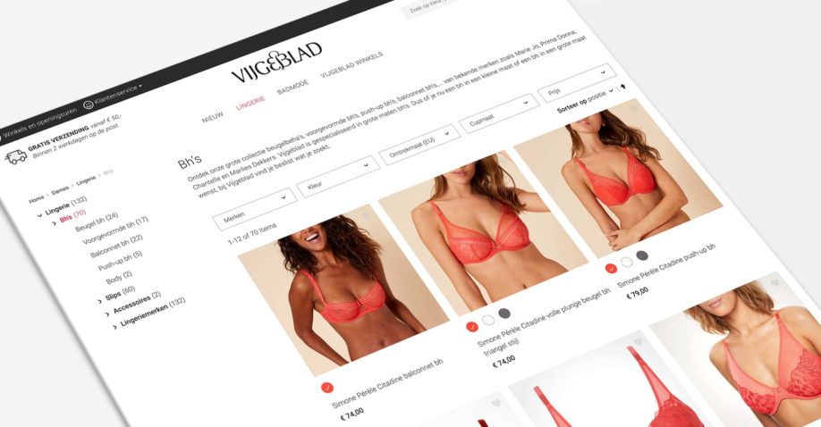 Vijgeblad new webshop design and UX