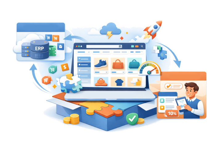 B2B commerce transparent background